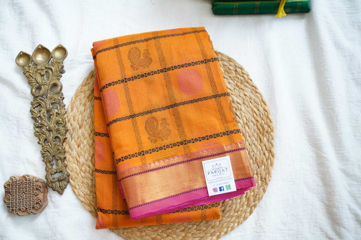 Kanchi Semi Silk Cotton Saree PC18338