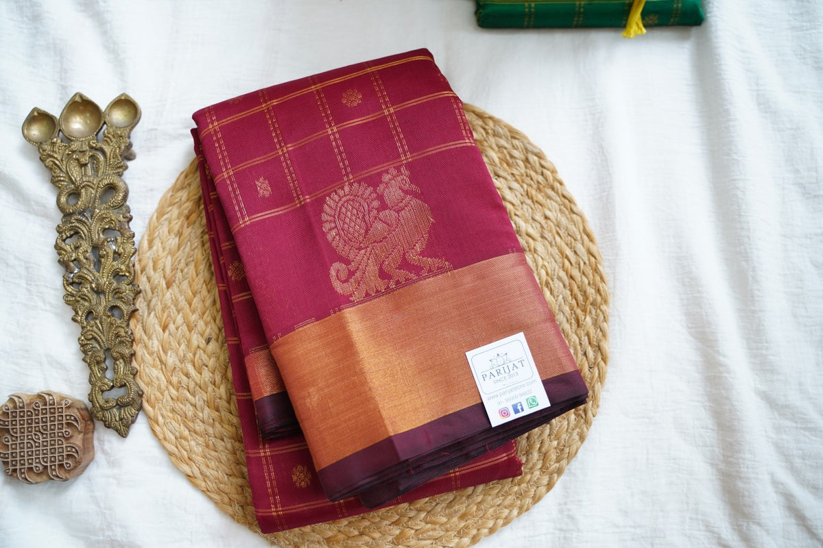 Kanchi Semi Silk Cotton Saree PC18342