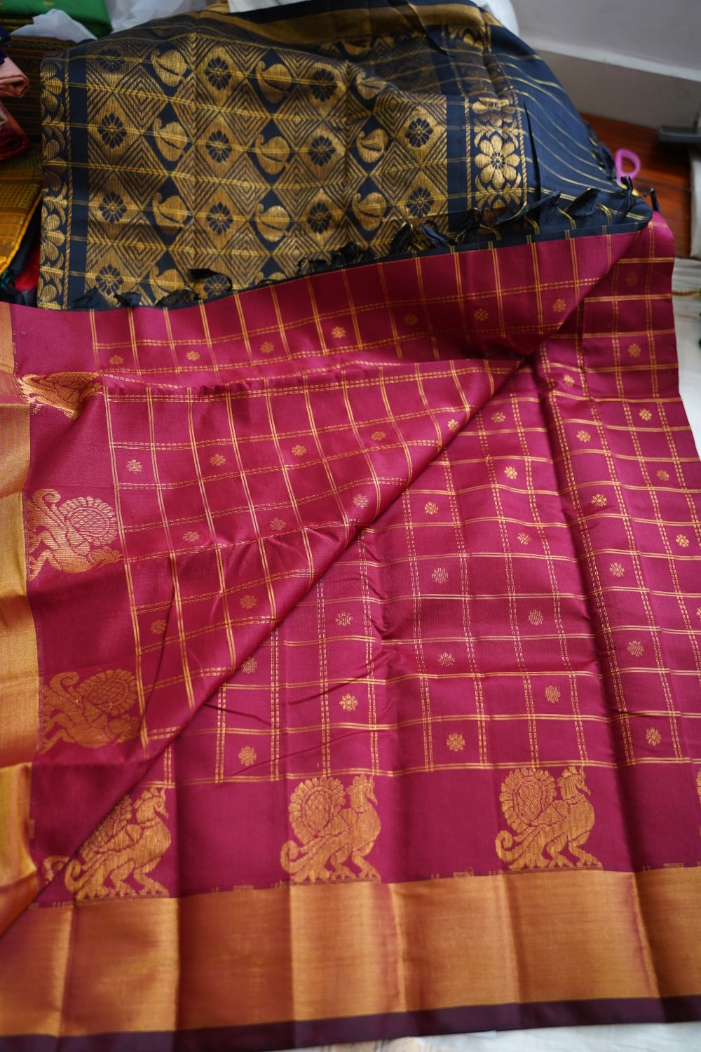 Kanchi Semi Silk Cotton Saree PC18342