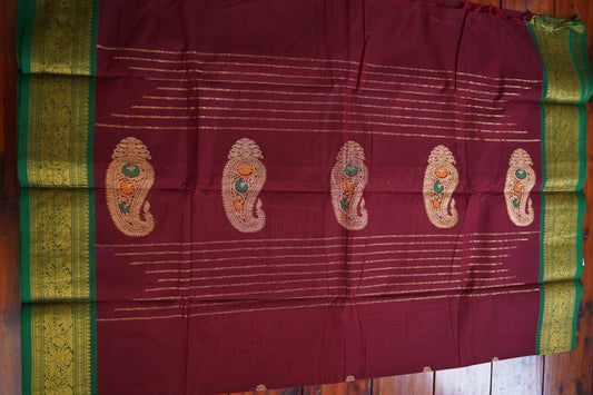 Chettinad handloom Cotton Saree PC16250