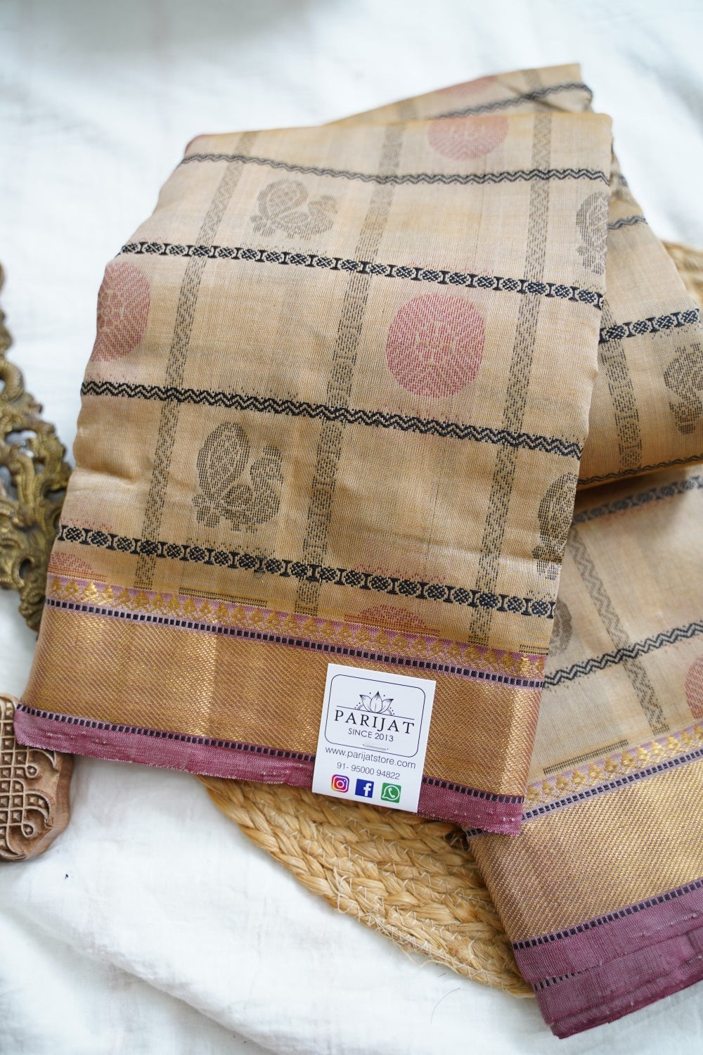 Kanchi Semi Silk Cotton Saree PC18333