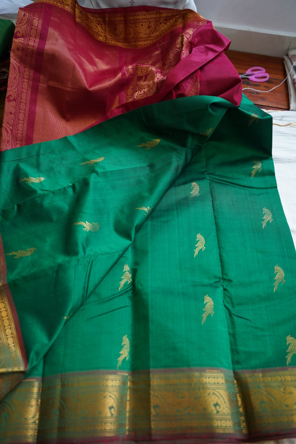 Kanchi Semi Silk Cotton Saree PC18336