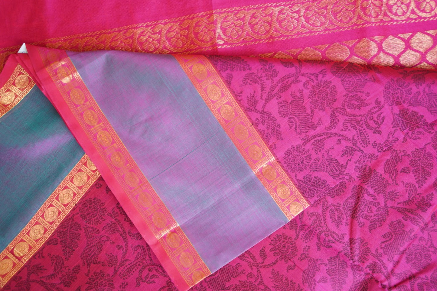 Kanchi Handloom Silk Cotton Saree PC14645