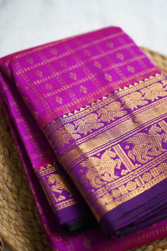 Kanchi Silk Cotton Saree PC18349
