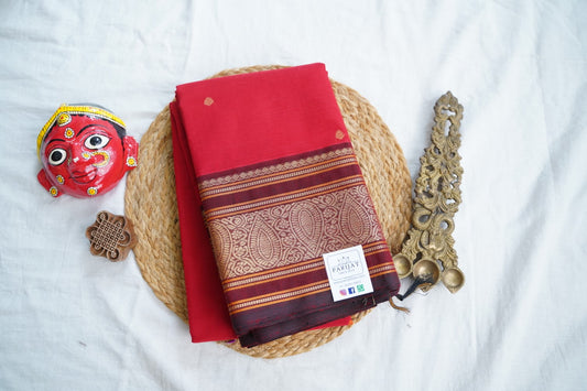Kanchi handloom Cotton Saree PC17406