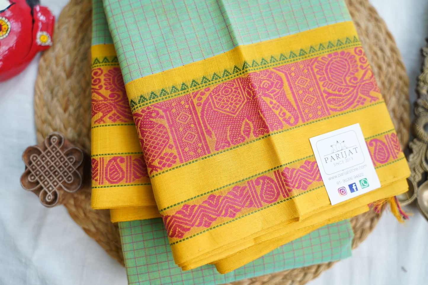 Kanchi handloom Cotton Saree PC17399