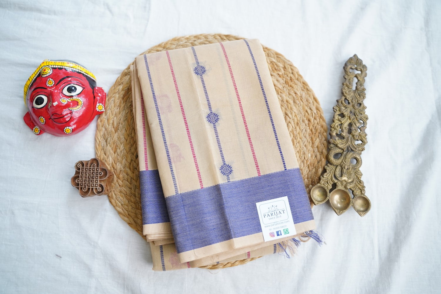 Kanchi handloom Cotton Saree PC17385