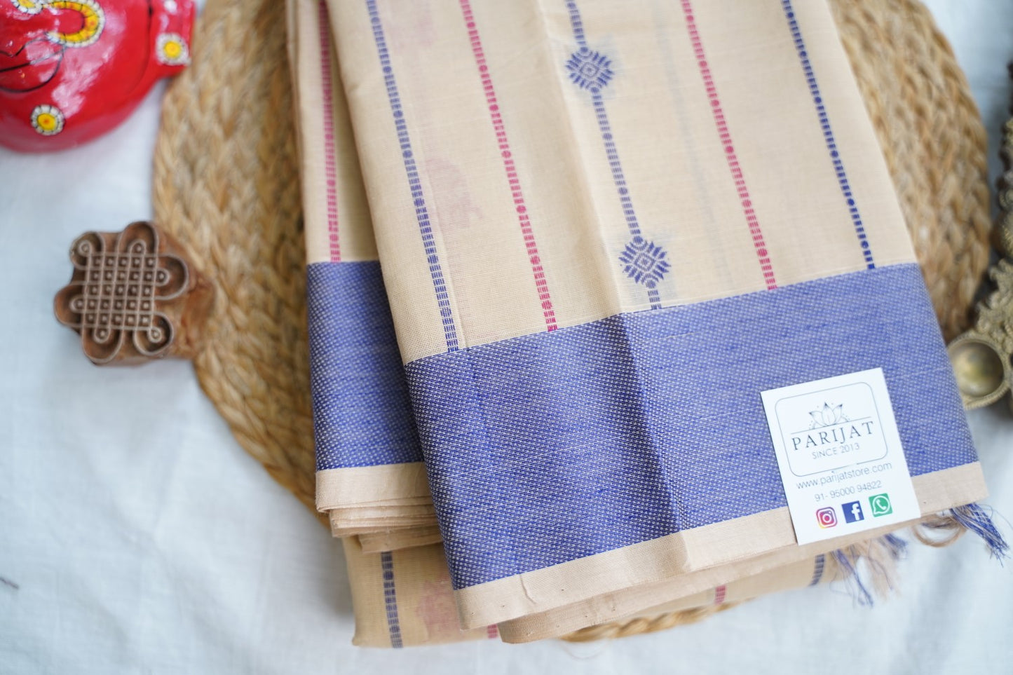 Kanchi handloom Cotton Saree PC17385