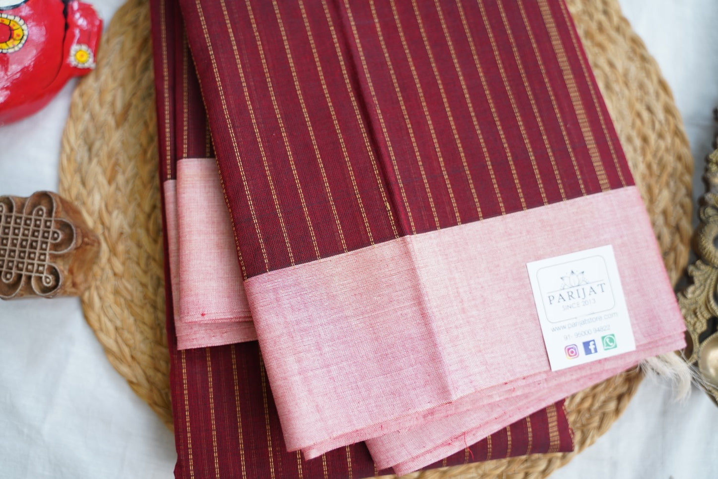 Kanchi handloom Cotton Saree PC17393