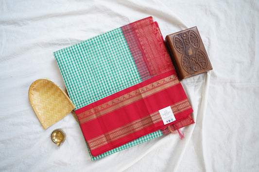 Kanchi Handloom Silk Cotton Saree-PC16295
