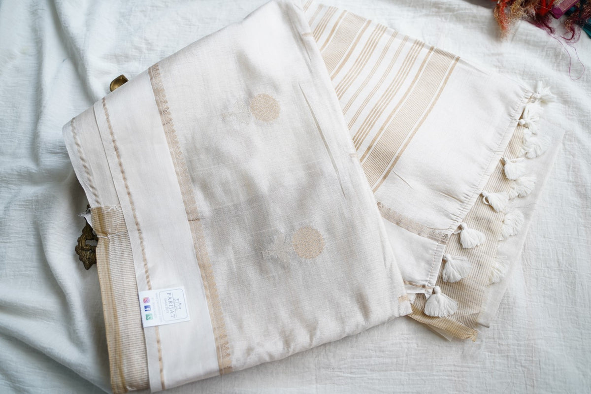 semi chanderi saree PC18374