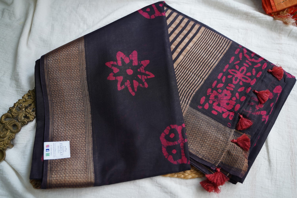 Semi linen Saree PC18429