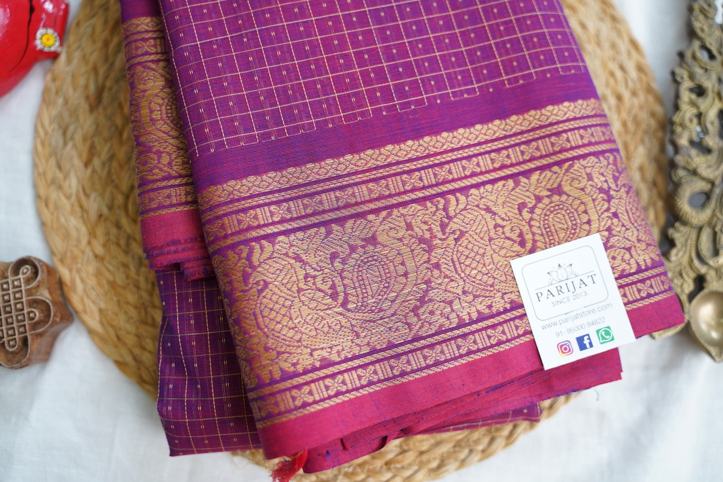 Kanchi handloom Cotton Saree PC17370