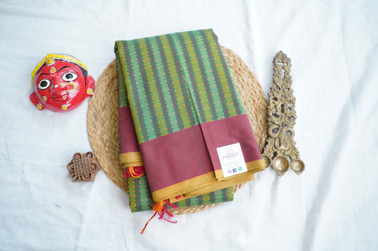 Kanchi handloom Cotton Saree PC17394