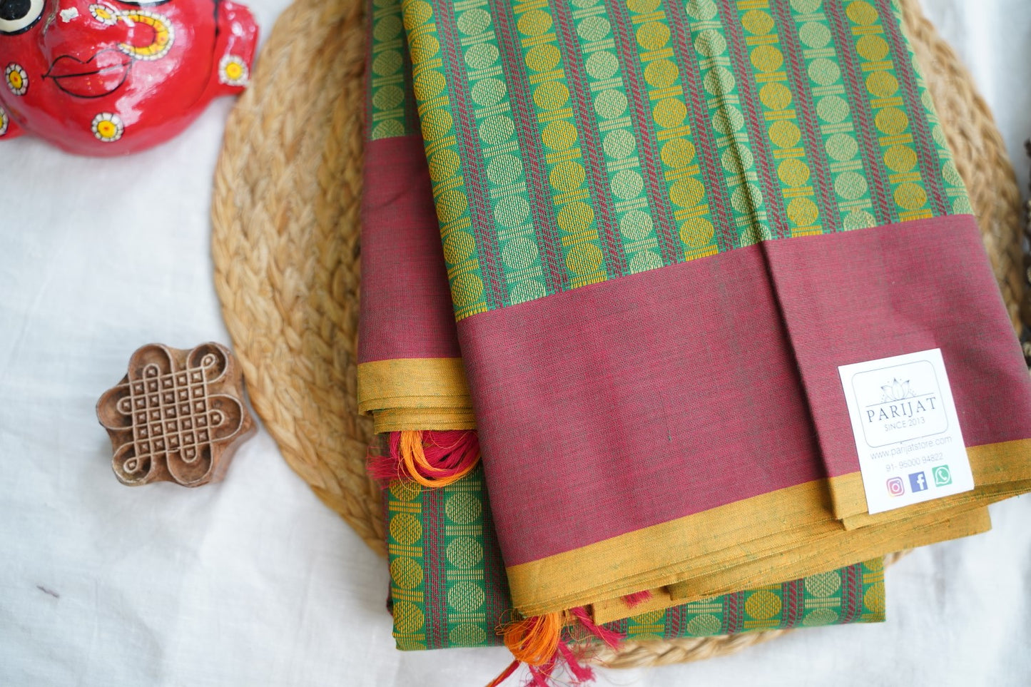Kanchi handloom Cotton Saree PC17394