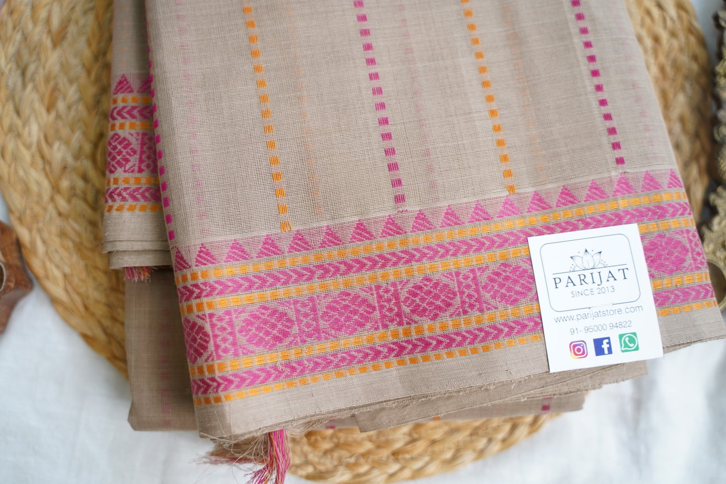 Kanchi handloom Cotton Saree PC17395