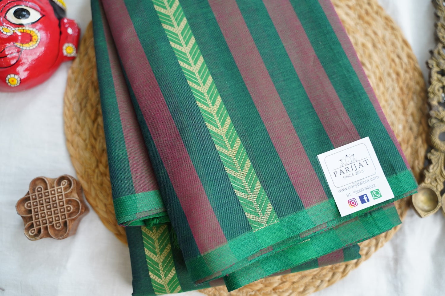 Kanchi handloom Cotton Saree PC17386