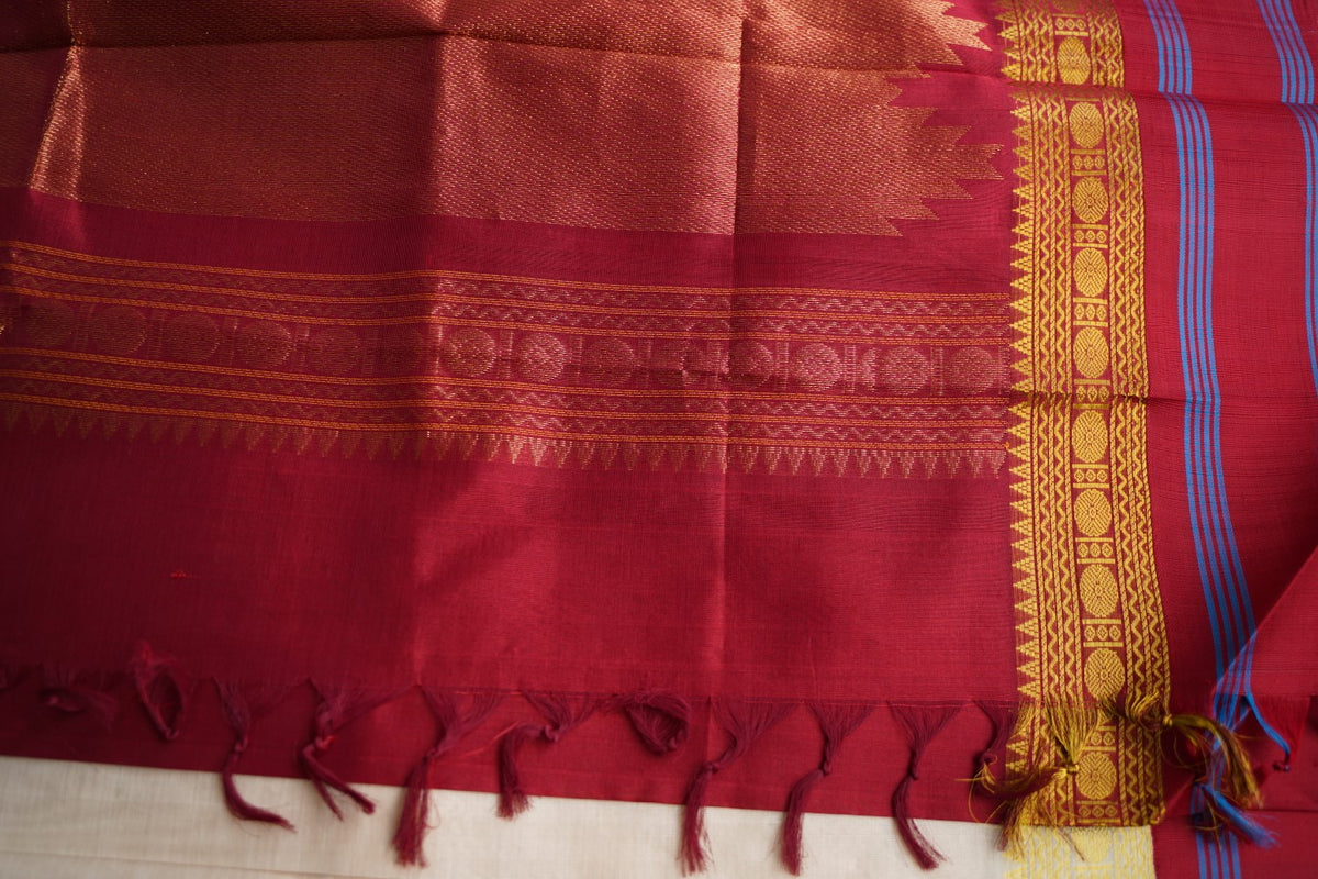 Kanchi Silk Cotton Saree PC18369
