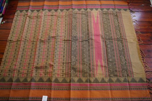 1000 Butta  Kanchi handloom Cotton  Saree With Cotton  Border PC11580