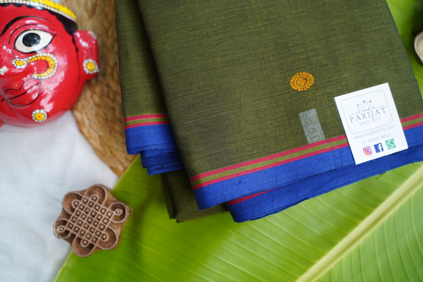 Kanchi handloom Cotton Saree PC17374