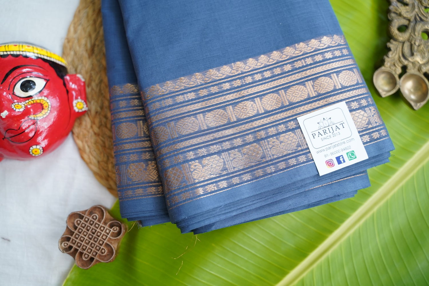 Kanchi handloom Cotton Saree PC17378