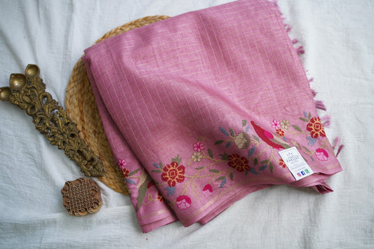 semi tussar saree PC18363