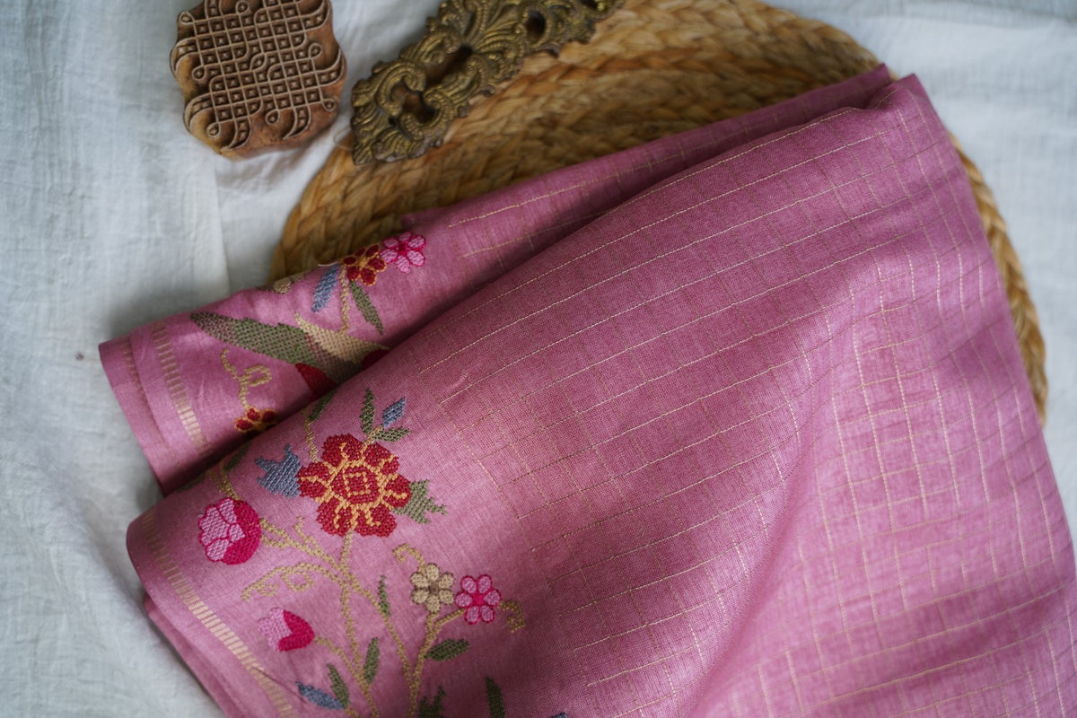 semi tussar saree PC18363