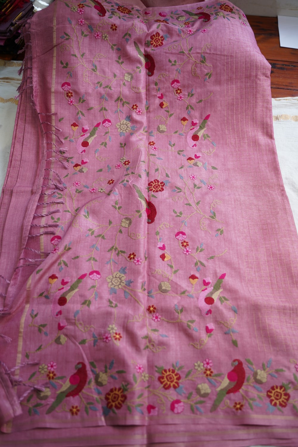 semi tussar saree PC18363