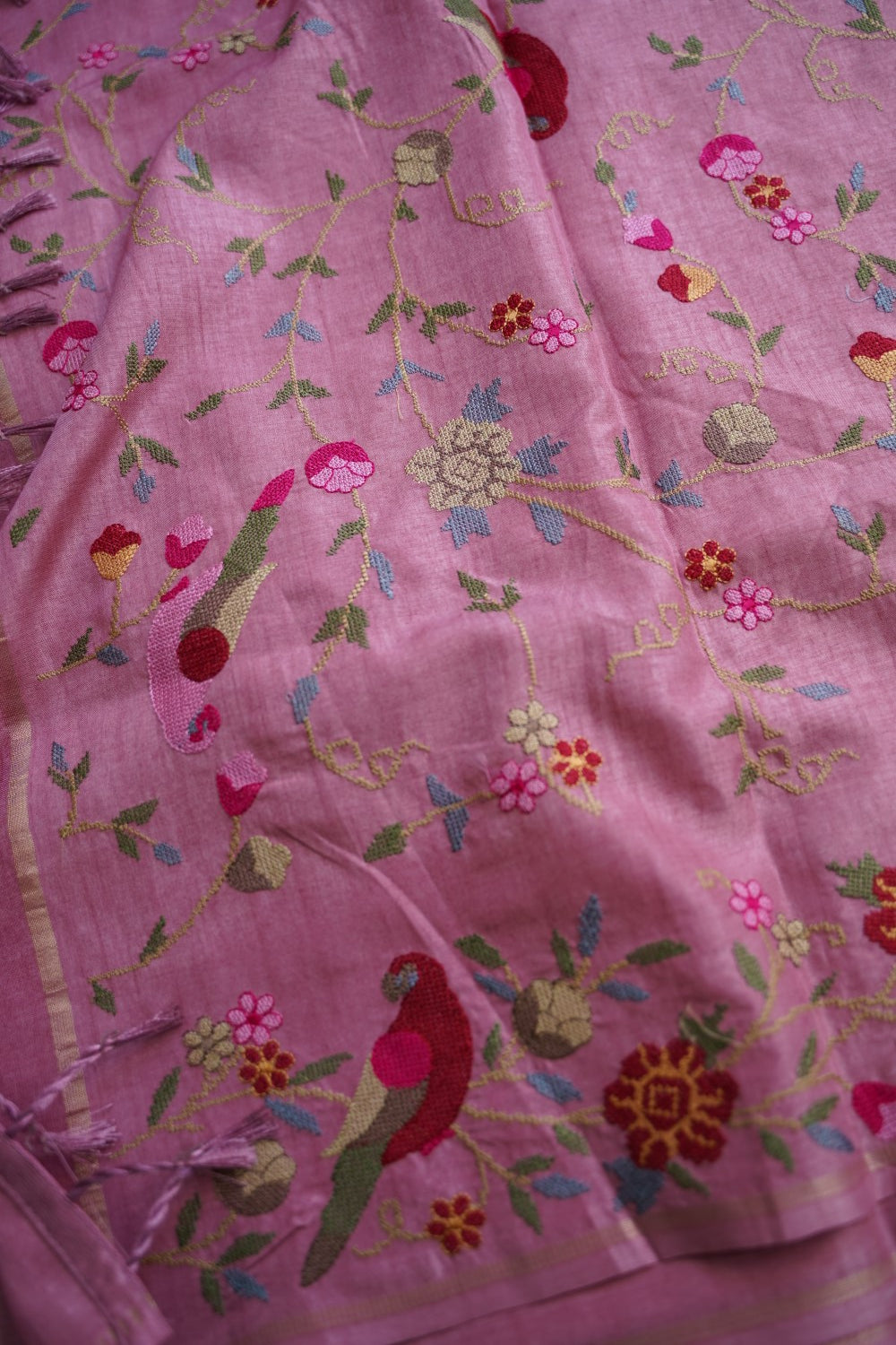 semi tussar saree PC18363