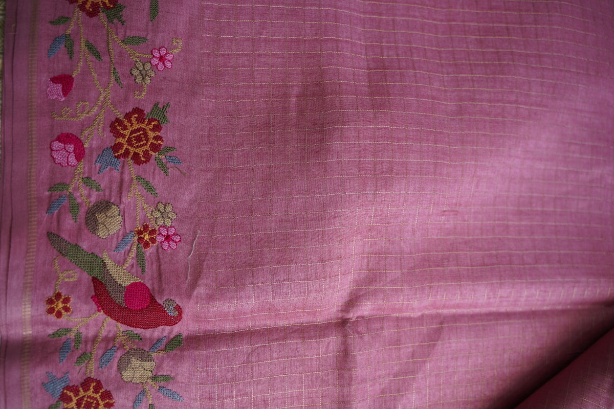 semi tussar saree PC18363