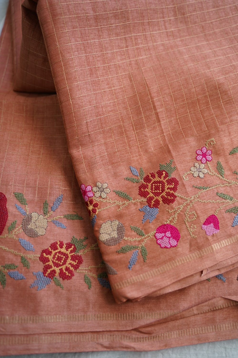 semi tussar saree PC18364