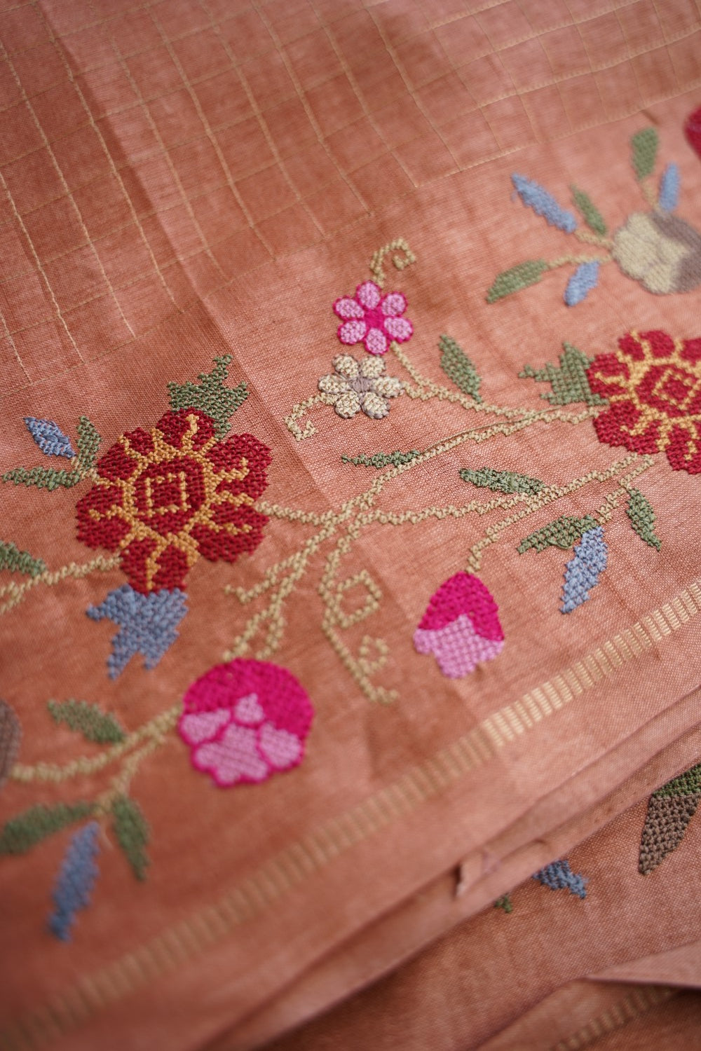 semi tussar saree PC18364
