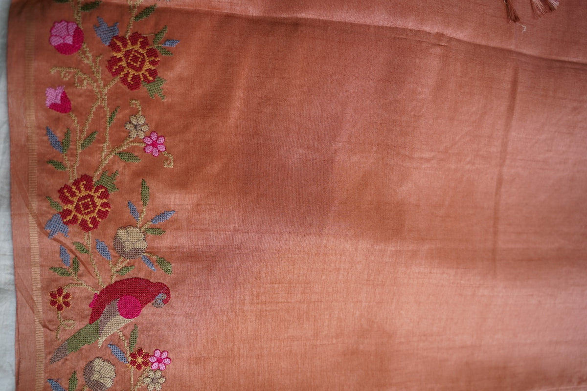 semi tussar saree PC18364