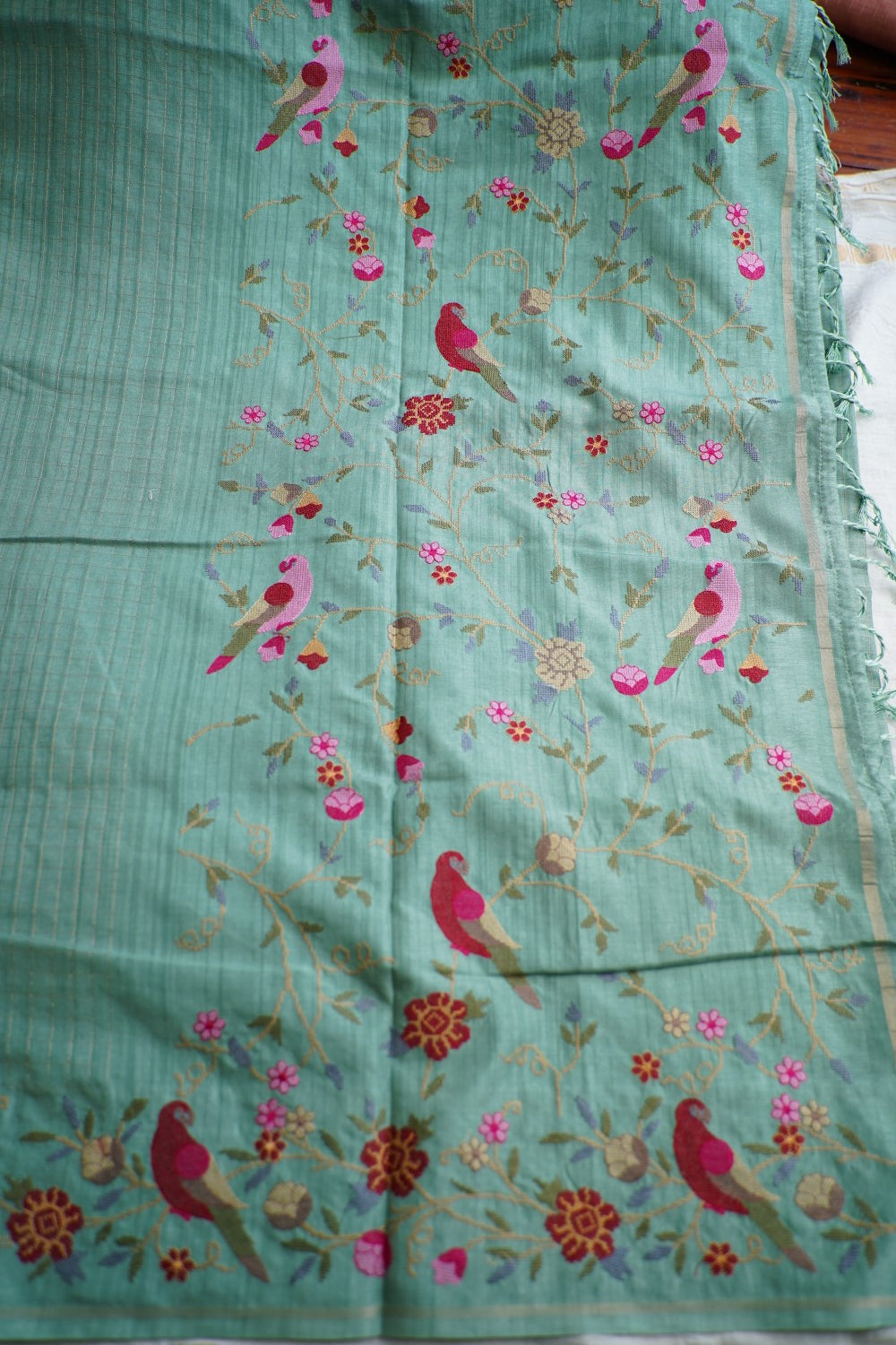 semi tussar saree PC18362