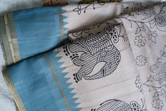 semi tussar saree PC18394