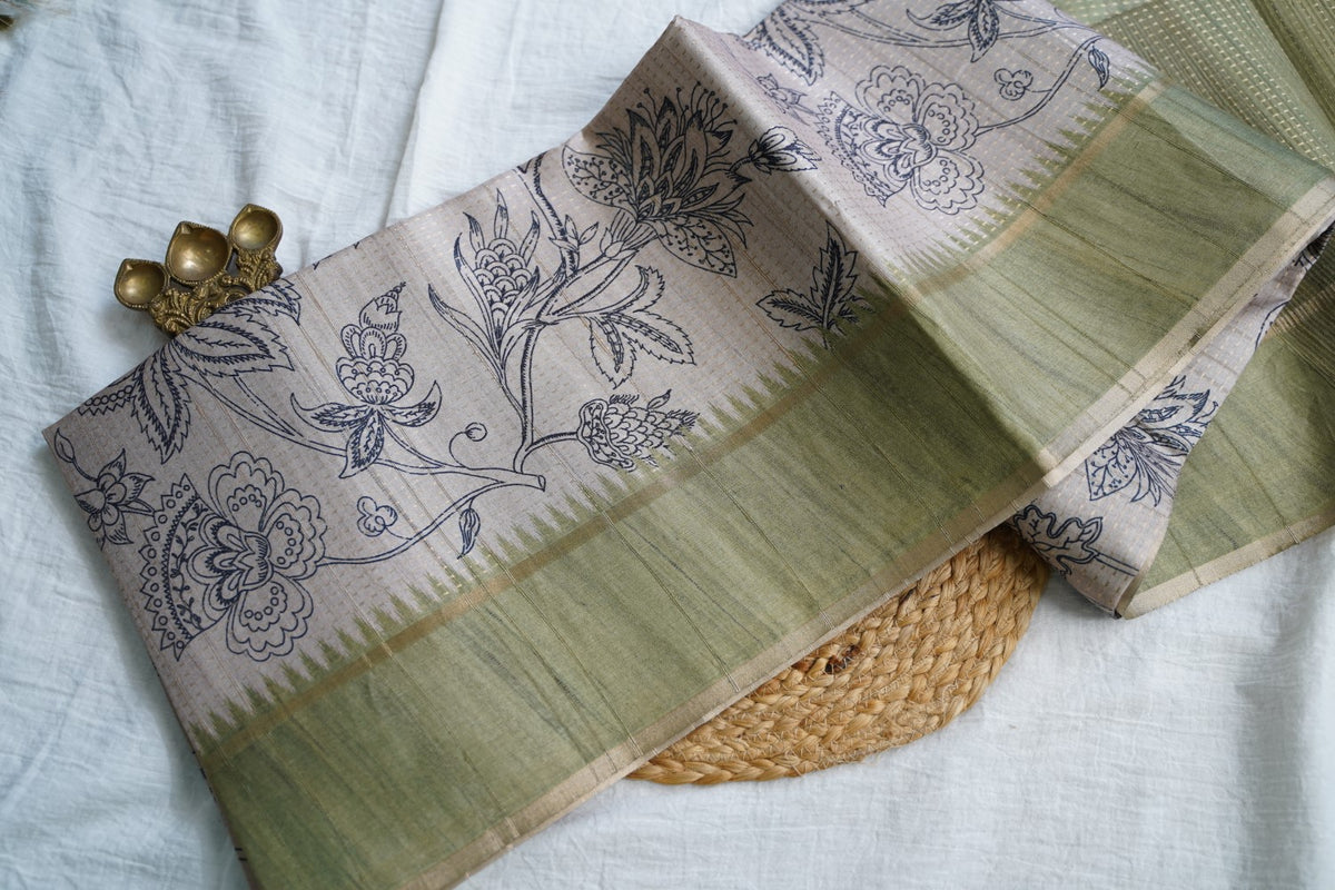 semi tussar saree PC18390