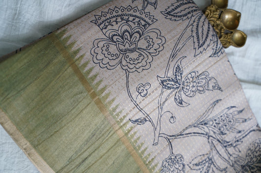 semi tussar saree PC18390