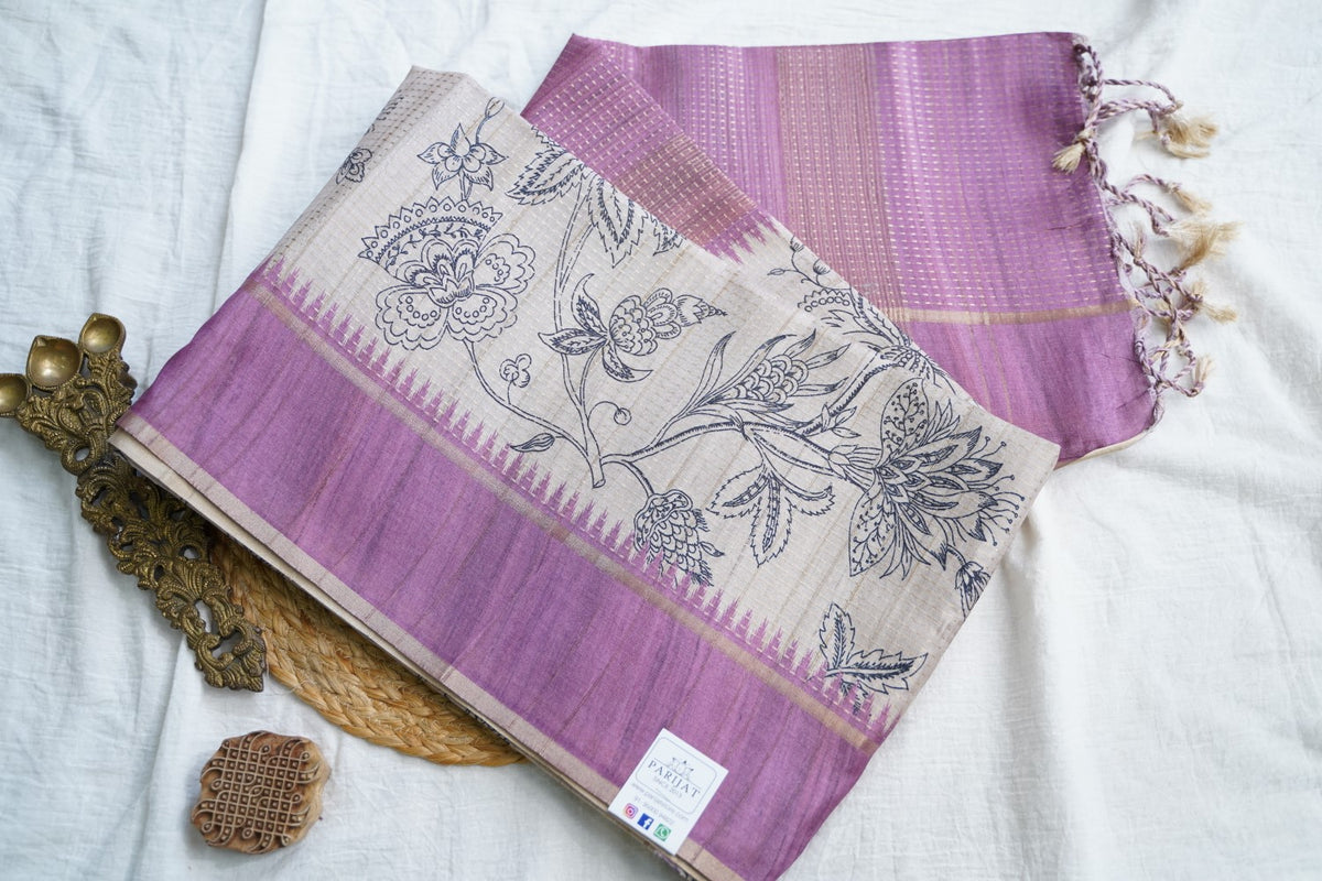 semi tussar saree PC18391
