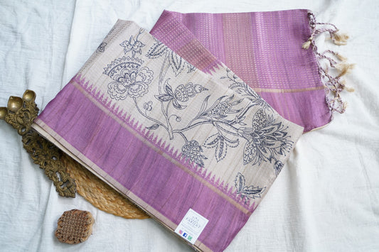 semi tussar saree PC18391