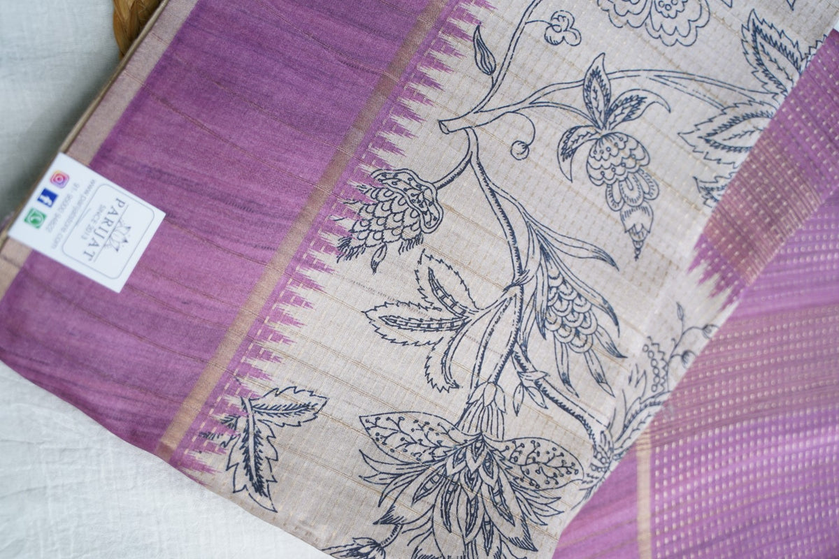 semi tussar saree PC18391