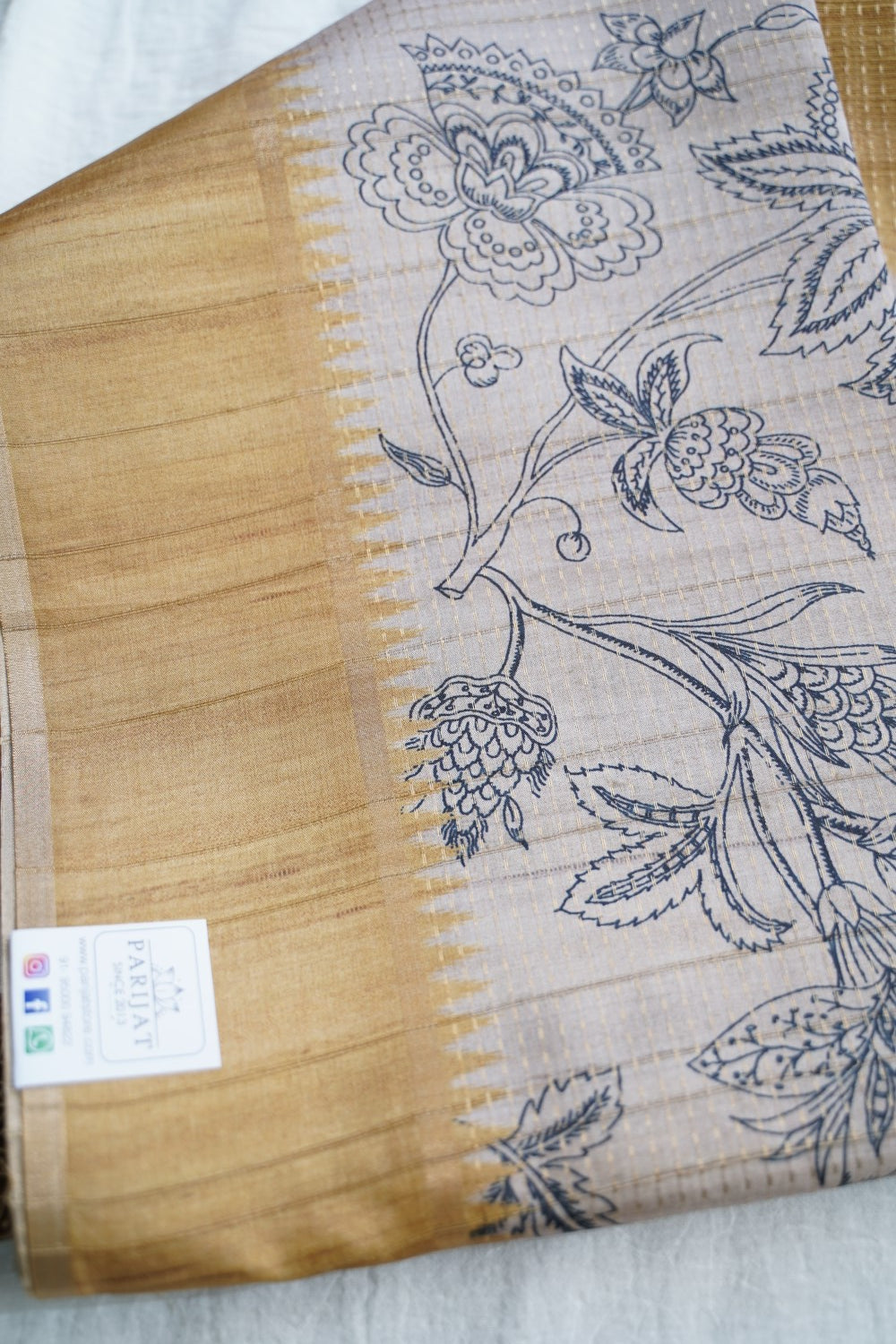semi tussar saree PC18398