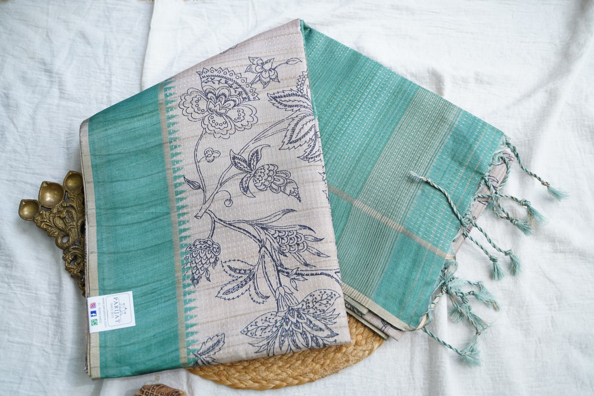 semi tussar saree PC18393