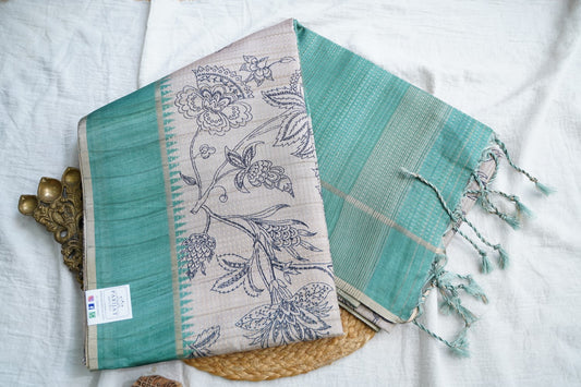 semi tussar saree PC18393