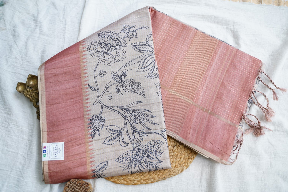 semi tussar saree PC18389