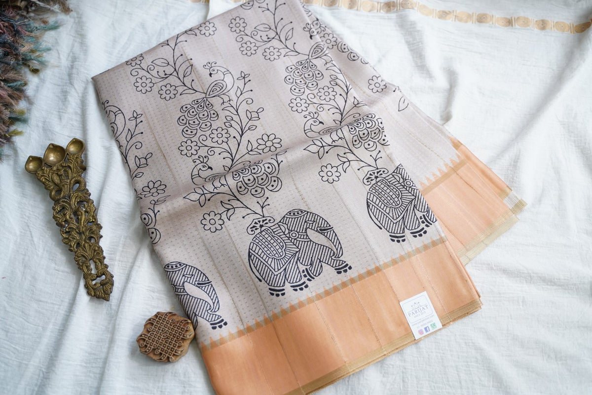 semi tussar saree PC18396