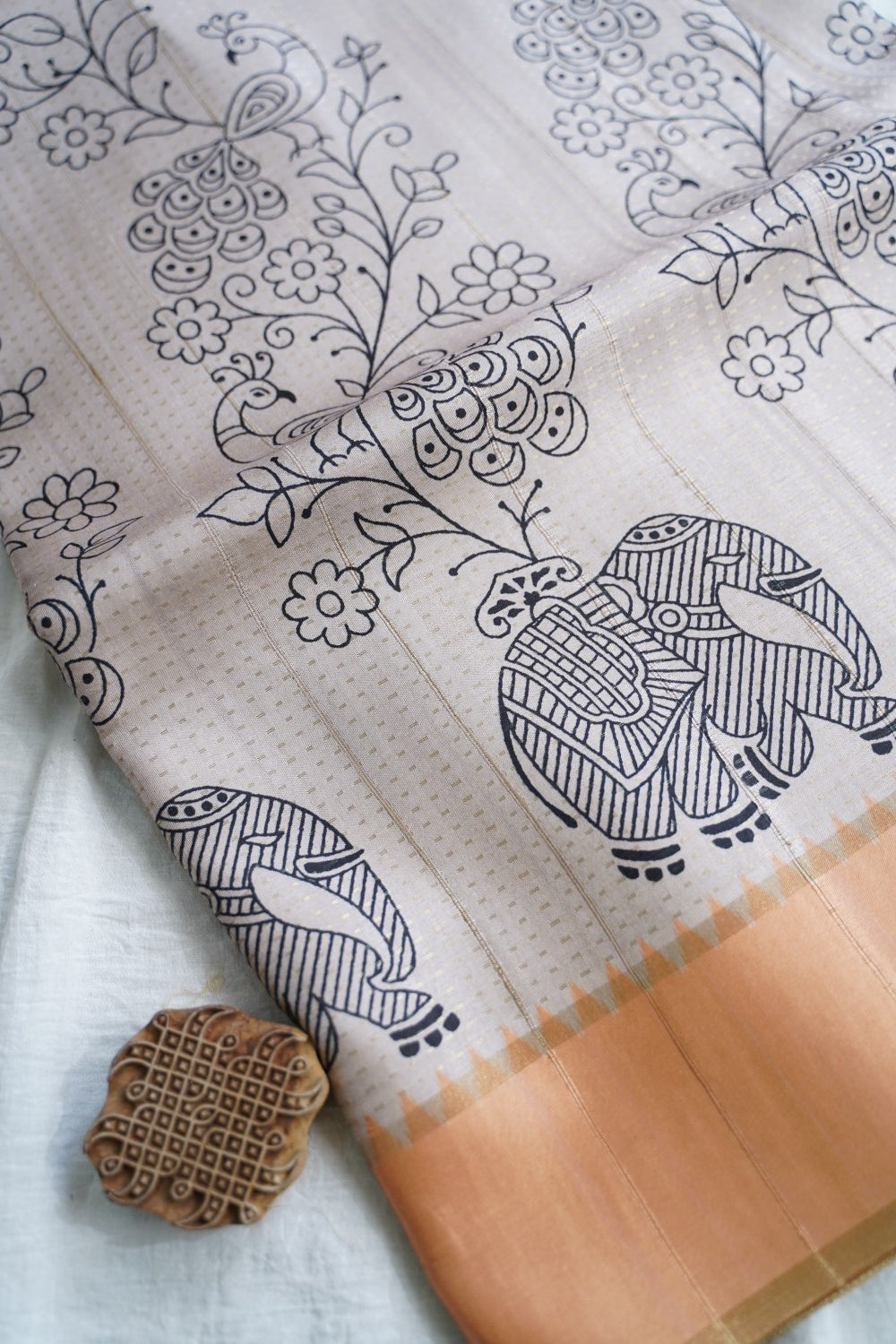 semi tussar saree PC18396