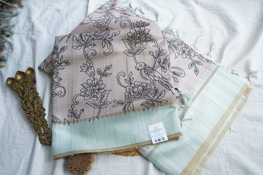 semi tussar saree PC18397