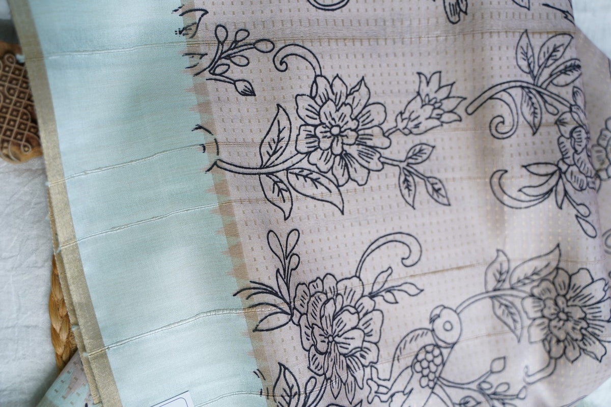 semi tussar saree PC18397