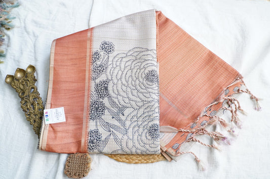 semi tussar saree PC18388