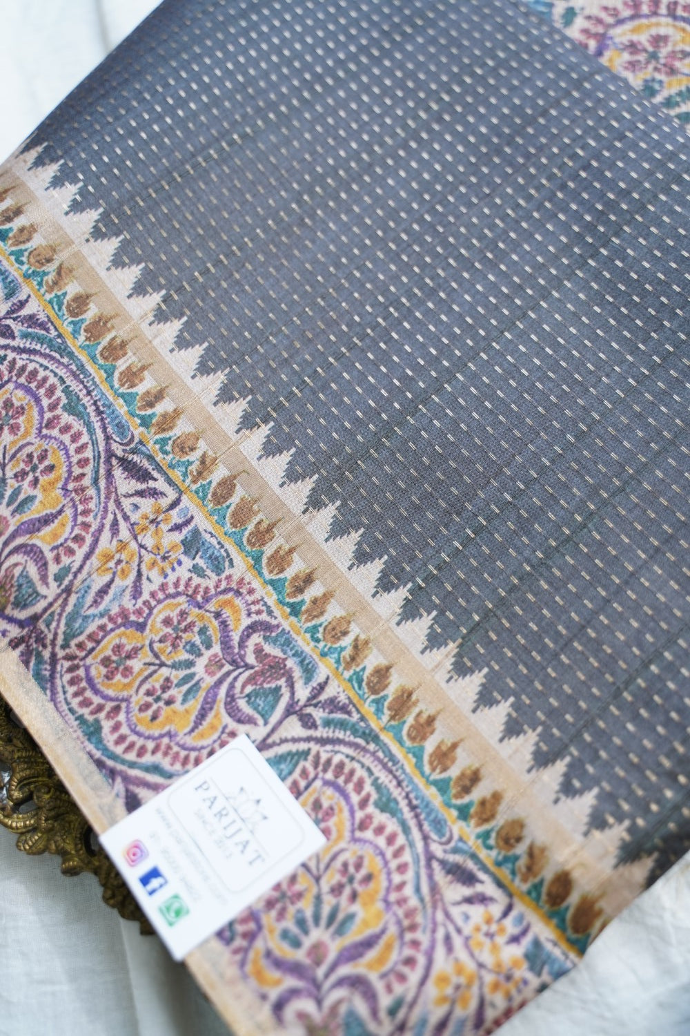semi tussar saree PC18385